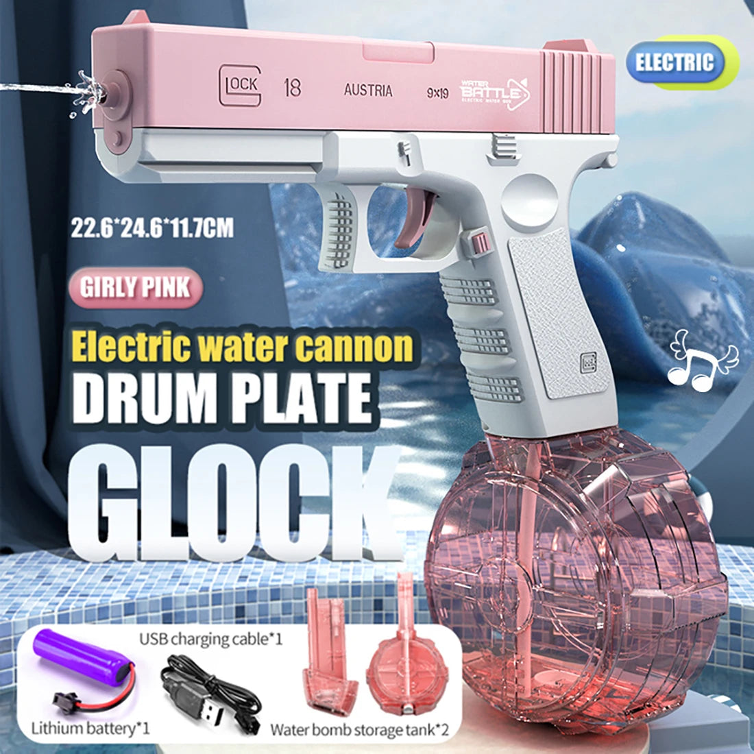 G-19 Automatic Water Gun (pink)